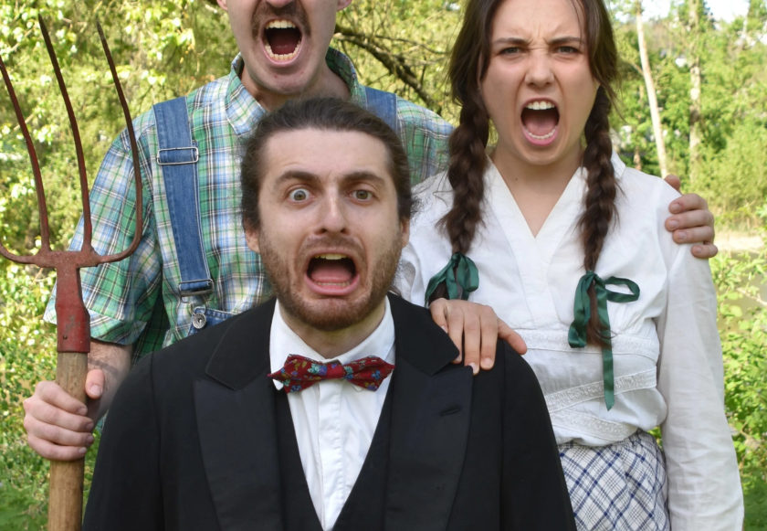 Théâtre costumé dans le parc de Laurent à Angers